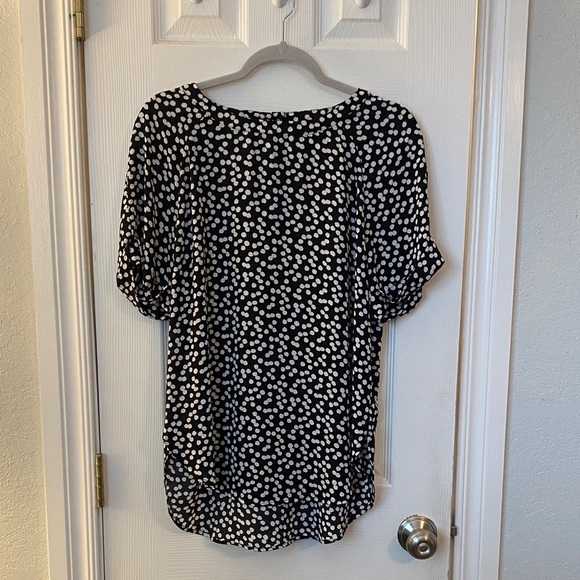 Banana Republic Tops - Classic Banana Republic Black and White Dot Blouse, Work-Friendly